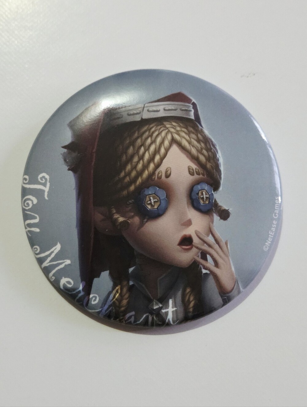 *5 for $20* Identity V - Toy Merchant Anne Lester - Can Badge Pin - Video Game
